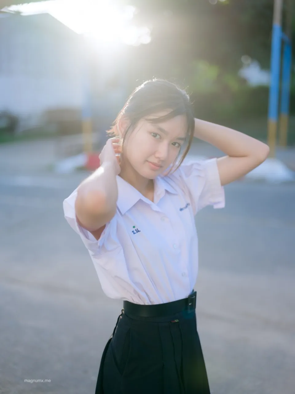 ถ่ายรูปมู้ดกล้องฟูจิสวย ที่โรงเรียนสตรีราชินูทิศ
