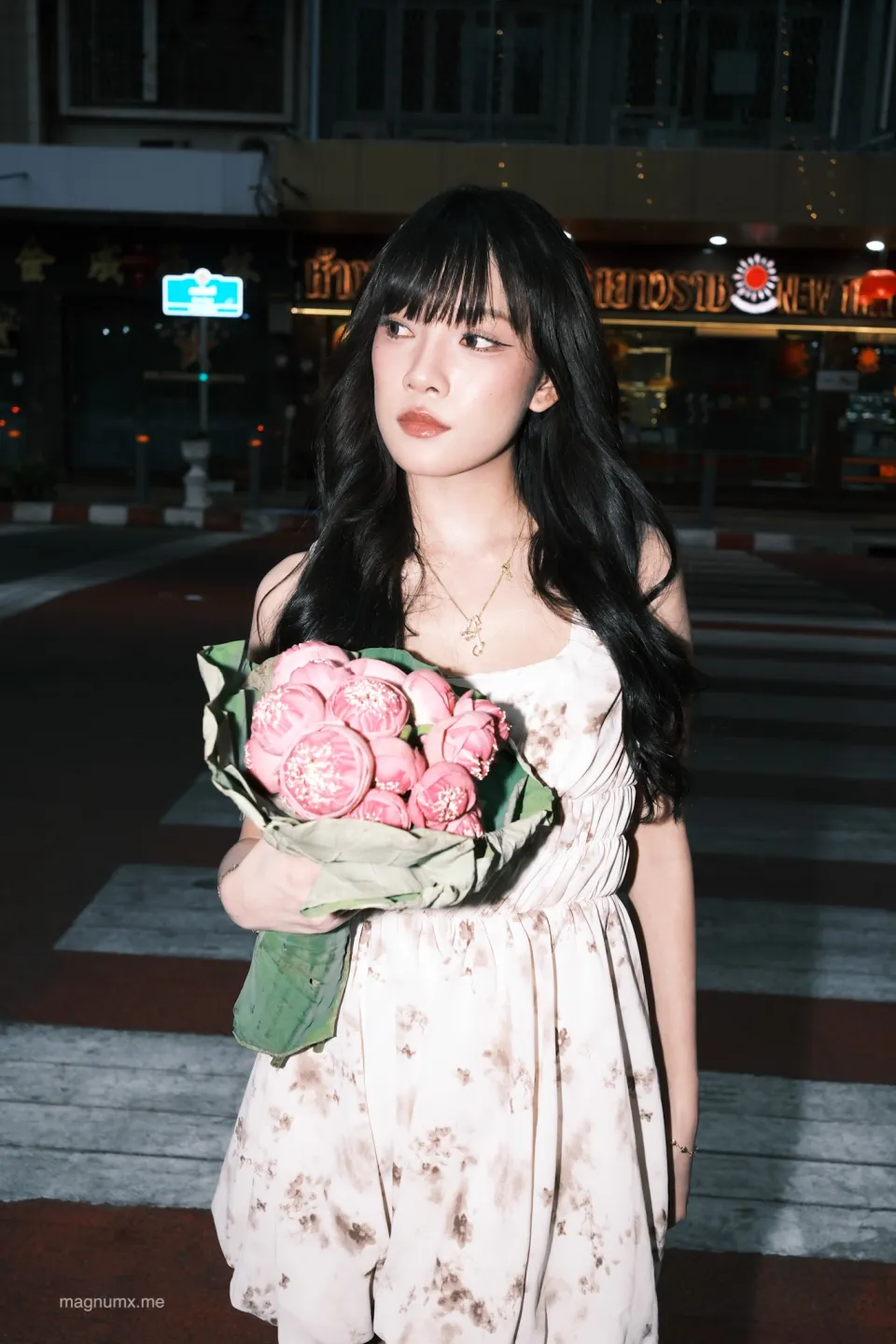 ถ่ายรูปโทนแฟลชในสไตล์ภาพฟิล์มที่ห้าแยกน้ำพุ อุดรธานี