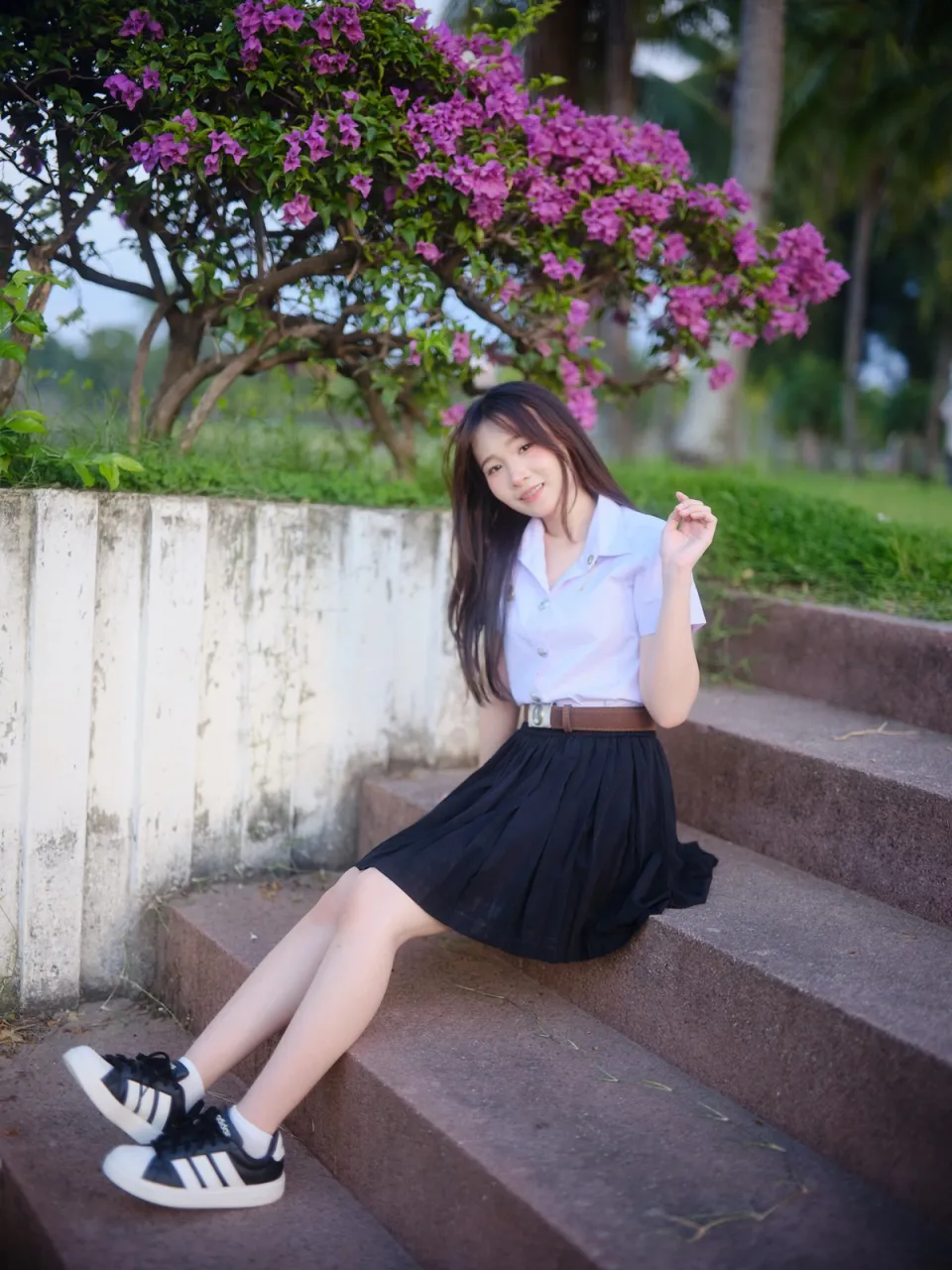 ถ่ายรูปชุดนักศึกษา โทนฟุ้งๆ